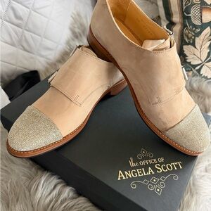 The Office of Angela Scott Mr. Colin Monkstrap Oxford Shoes size 36 Cappuccino